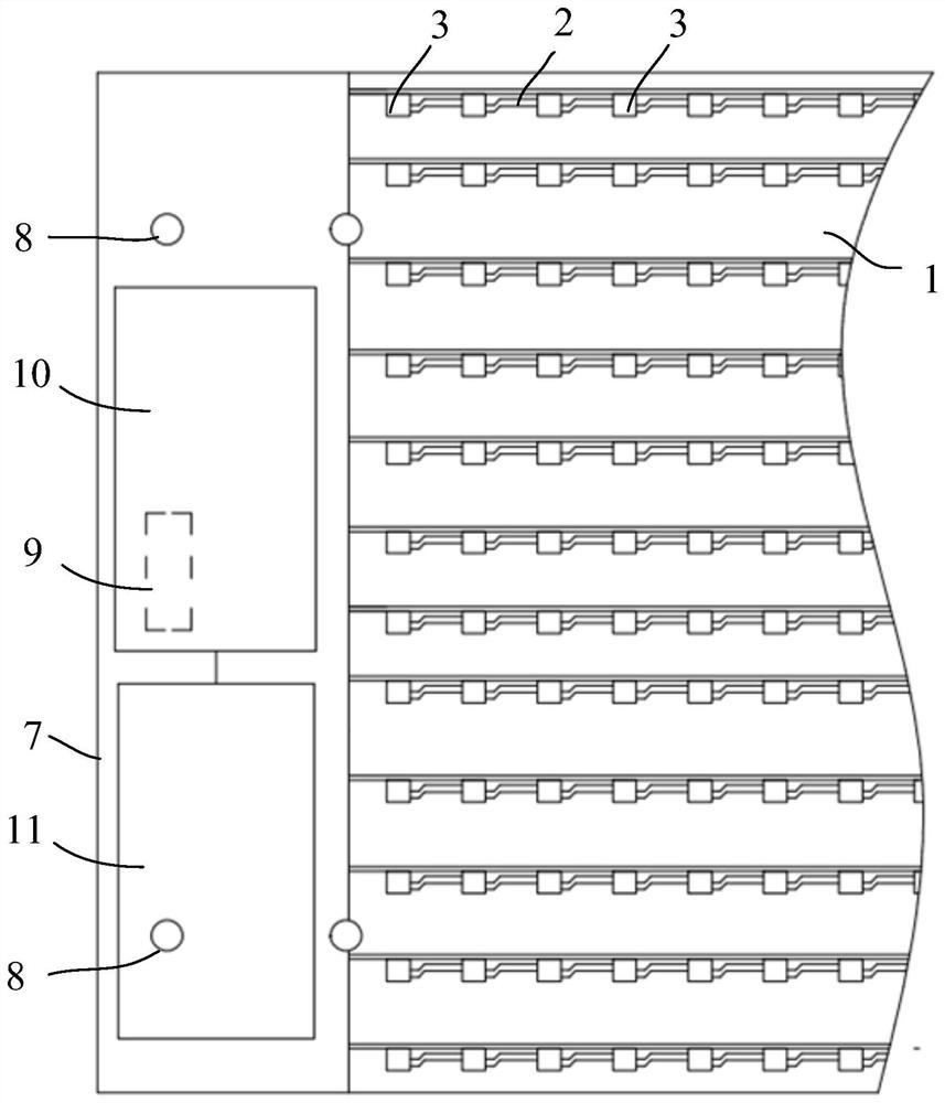 Flexible display screen and installation method