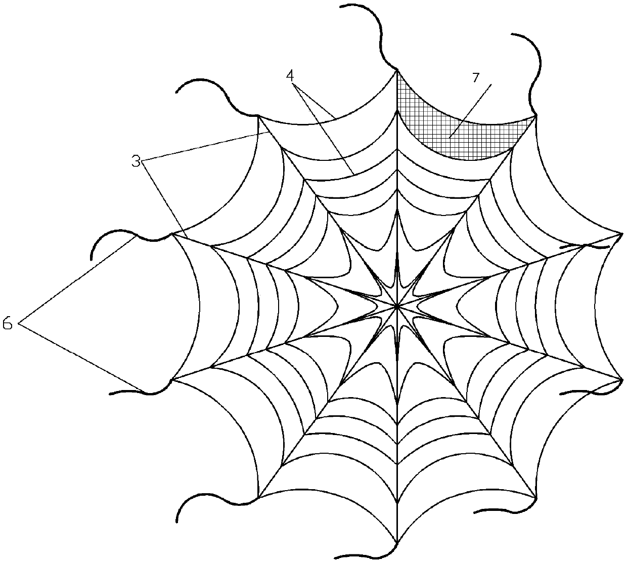 Cobweb capture structure based on intelligent composite materials