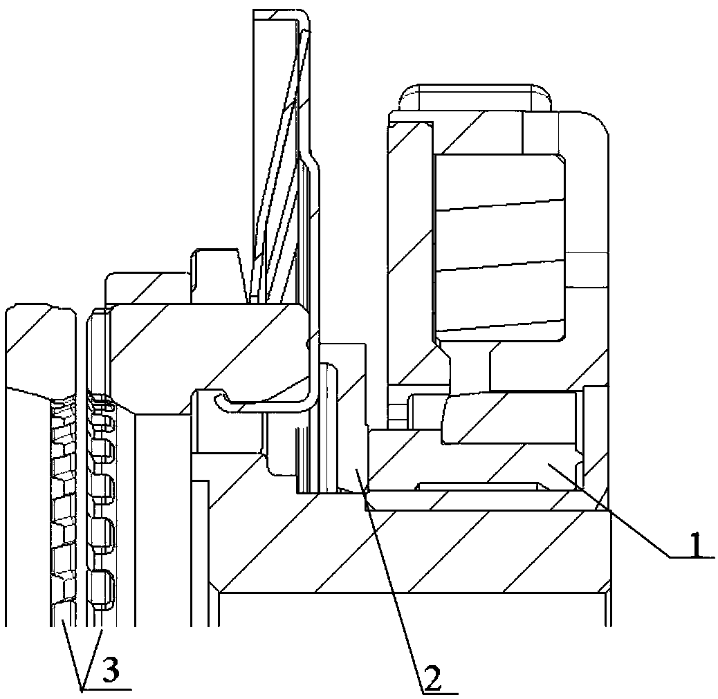 Power clutch system and executing mechanism