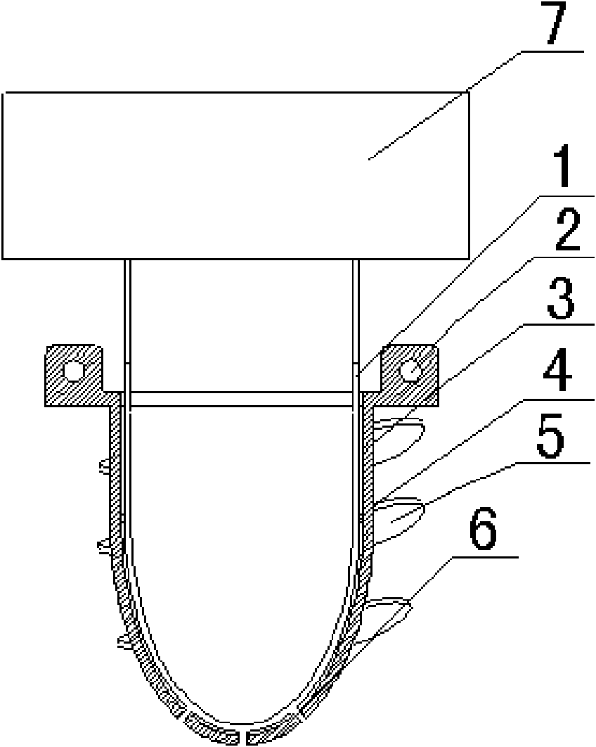 Drill of high pressure water jet long screw pile driver