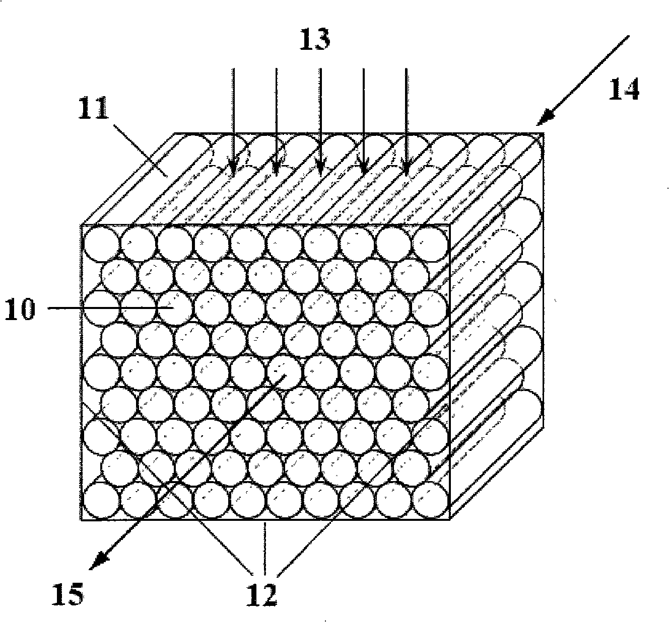 Transparent tubular honeycomb type photocatalysis reactor