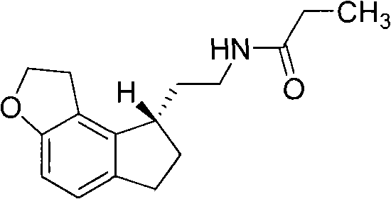 2-(1,6,7,8-tetrahydrogen-2H-indeno-[5,4-b] furan-8-group) acetonitrile, preparation method and applciation