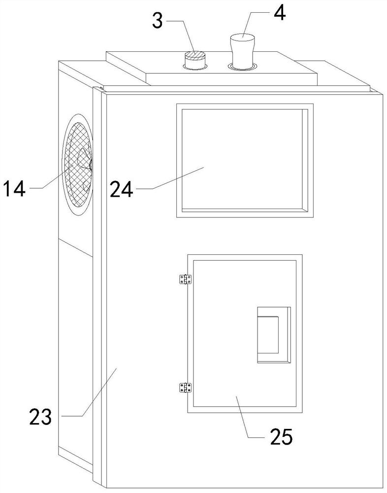 Portable on-site air quality detector for environmental protection engineering construction