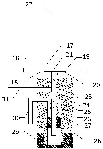 Pneumatic power amplifier automatic adjusting valve and application thereof