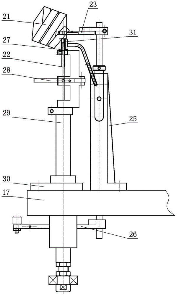 On-production-line filament-arranging glass core-cutting lamp tube sealing process and dedicated sealing machine