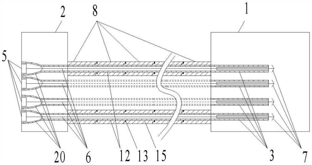 A soil tunnel support structure crossing an existing railway and its construction method