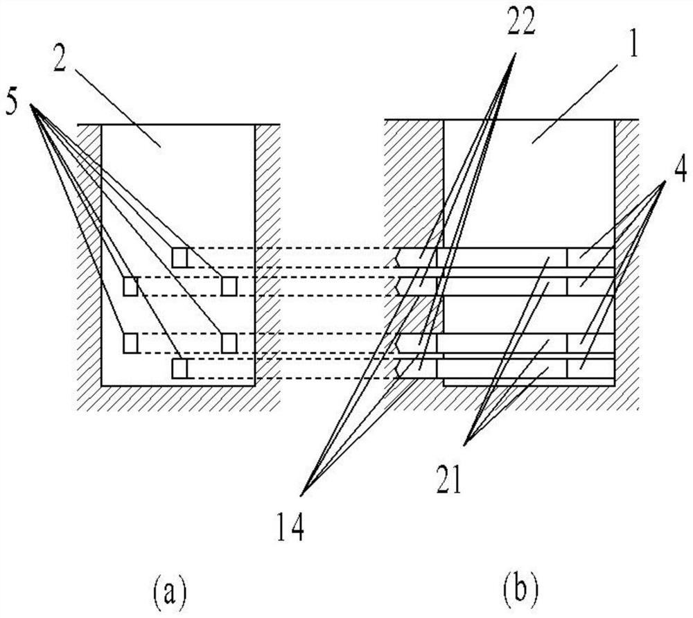 A soil tunnel support structure crossing an existing railway and its construction method