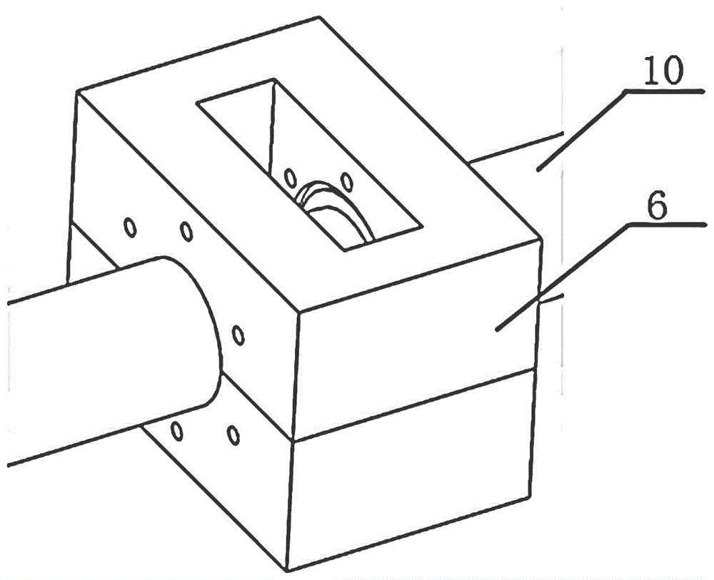 Cutting blind plate on-line pressurized plugging device and plugging method for small-pipe-diameter high-pressure pipeline