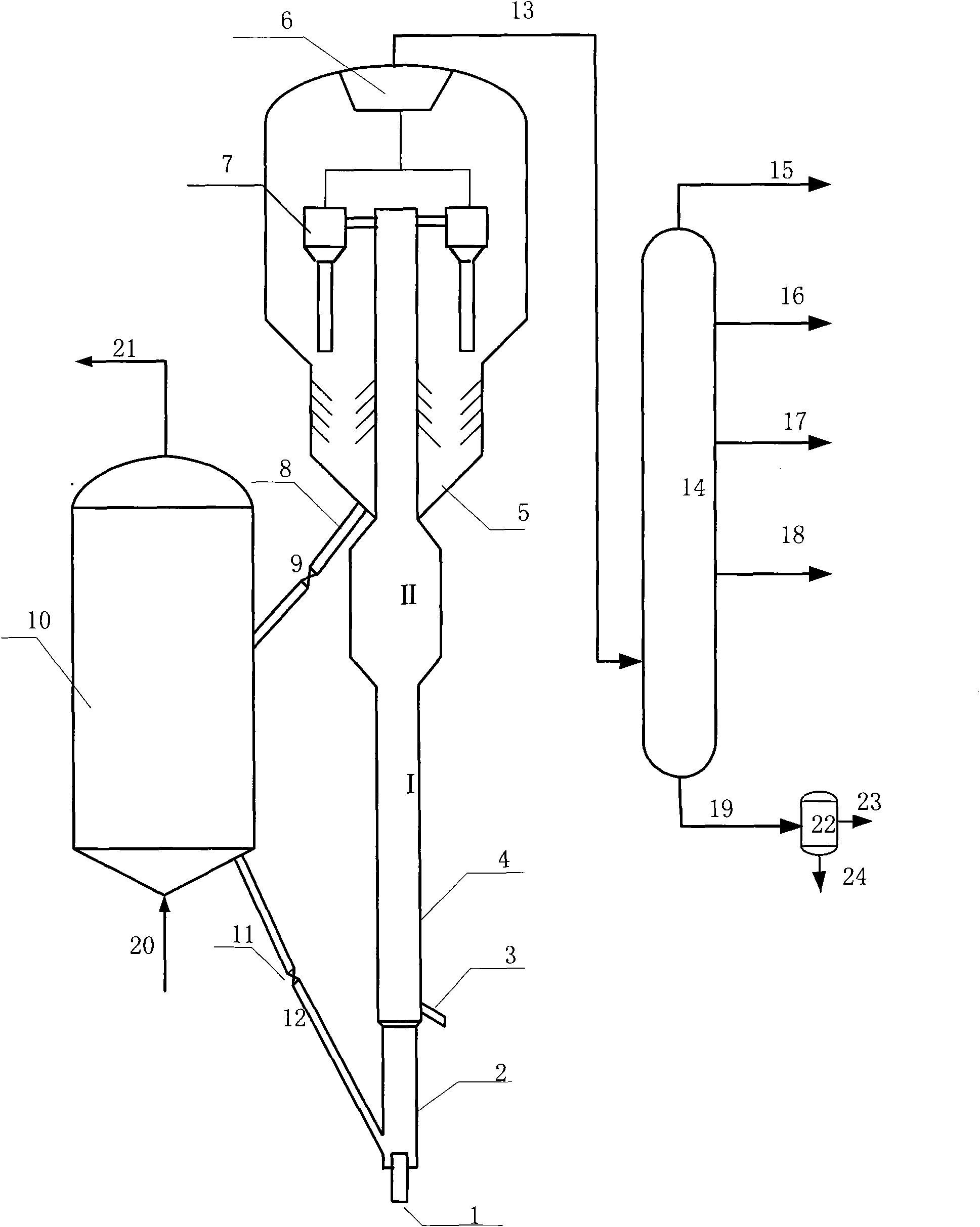 Catalytic conversion method for improving cetane number and yield of diesel