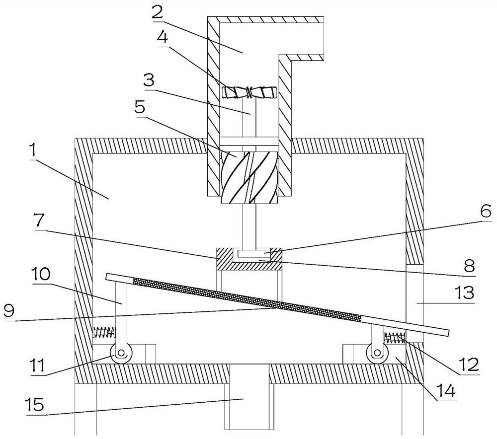 Sewage treatment device for concrete preparation