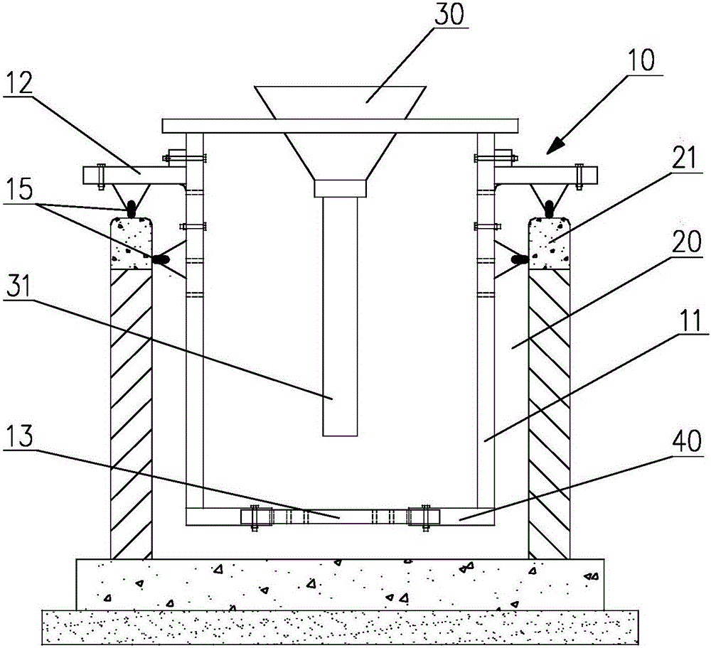 Cable trench bottom work integrated platform