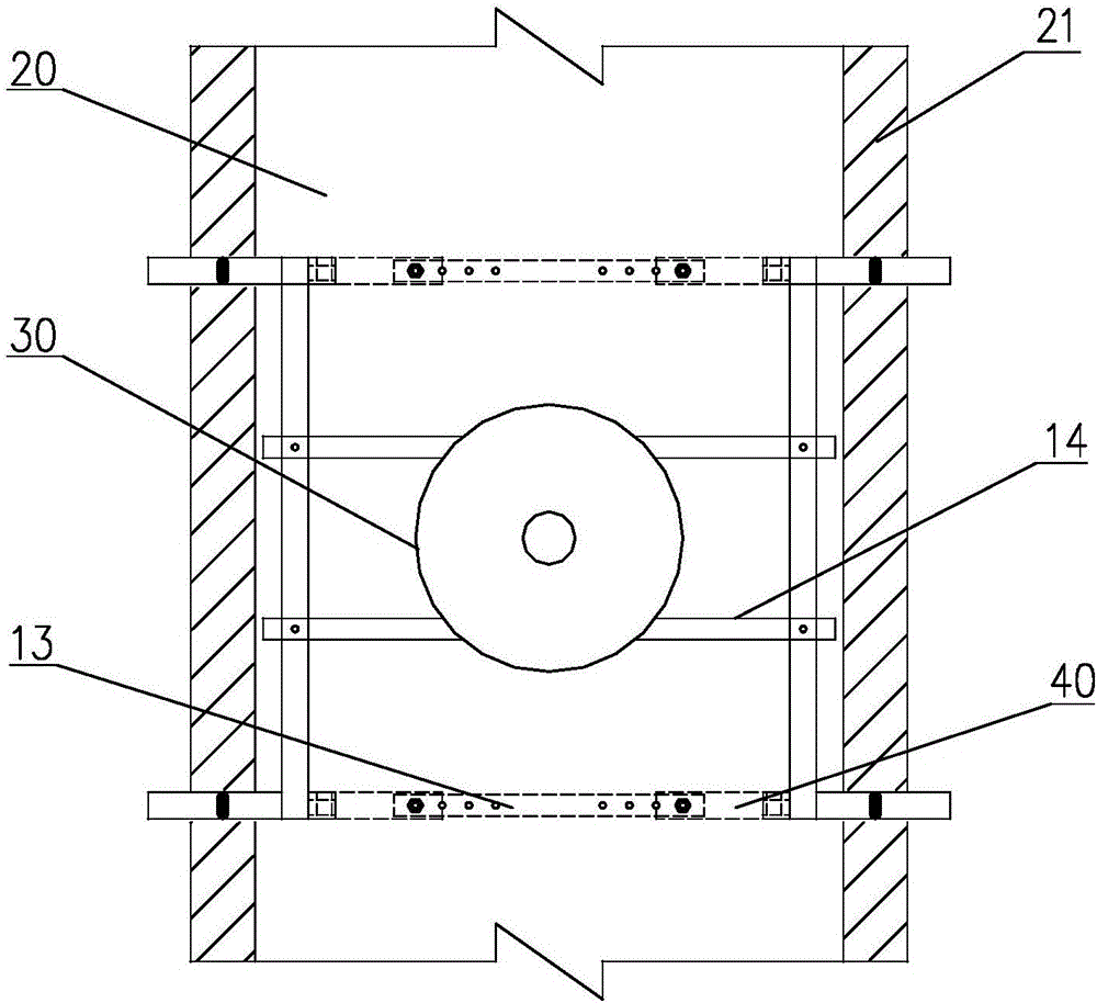 Cable trench bottom work integrated platform