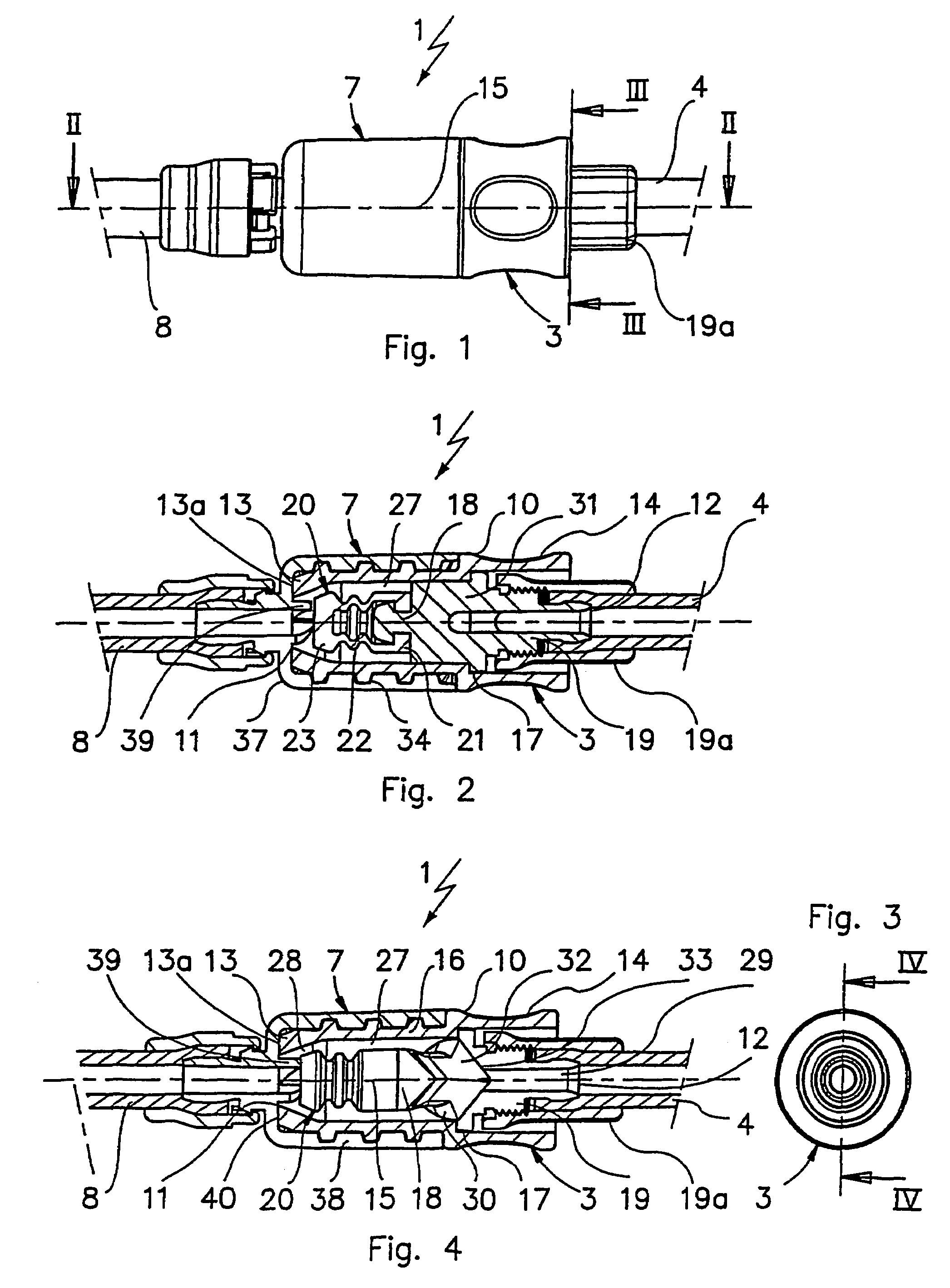 Connection element and connecting device for tubes