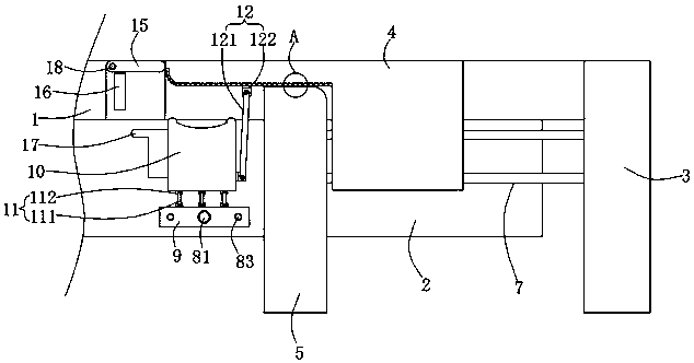 Hip-raising device for gynecological operating bed