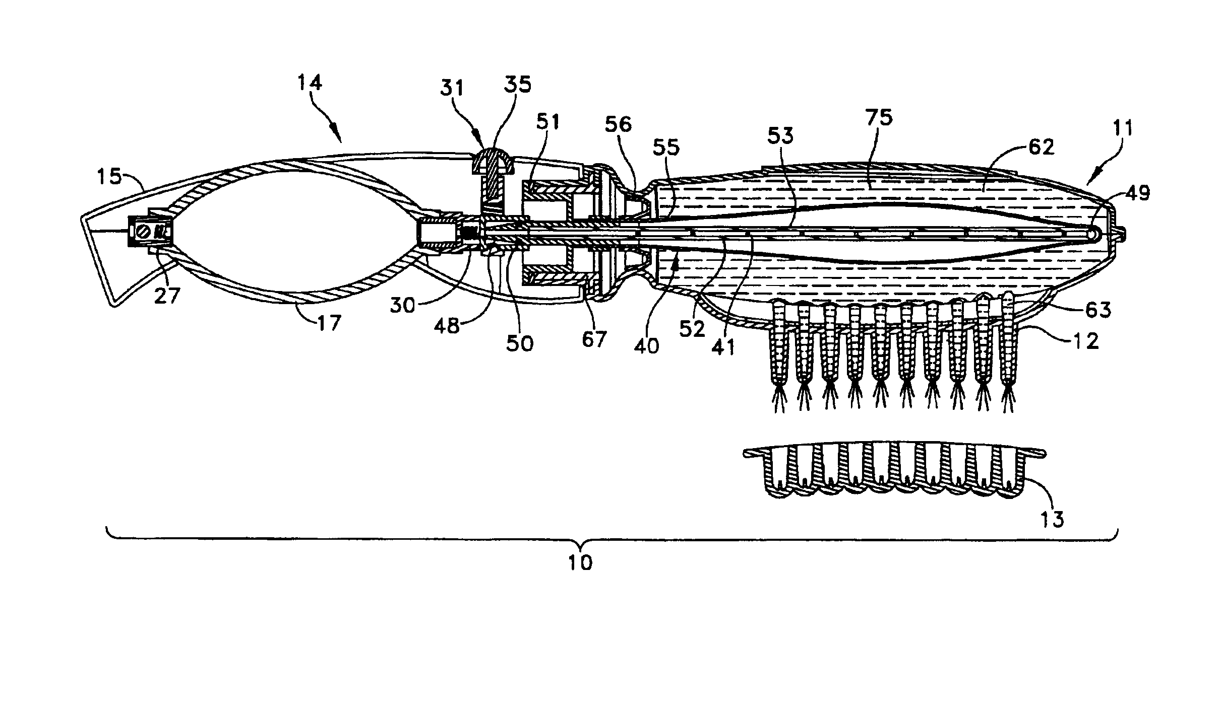 Hair treating device