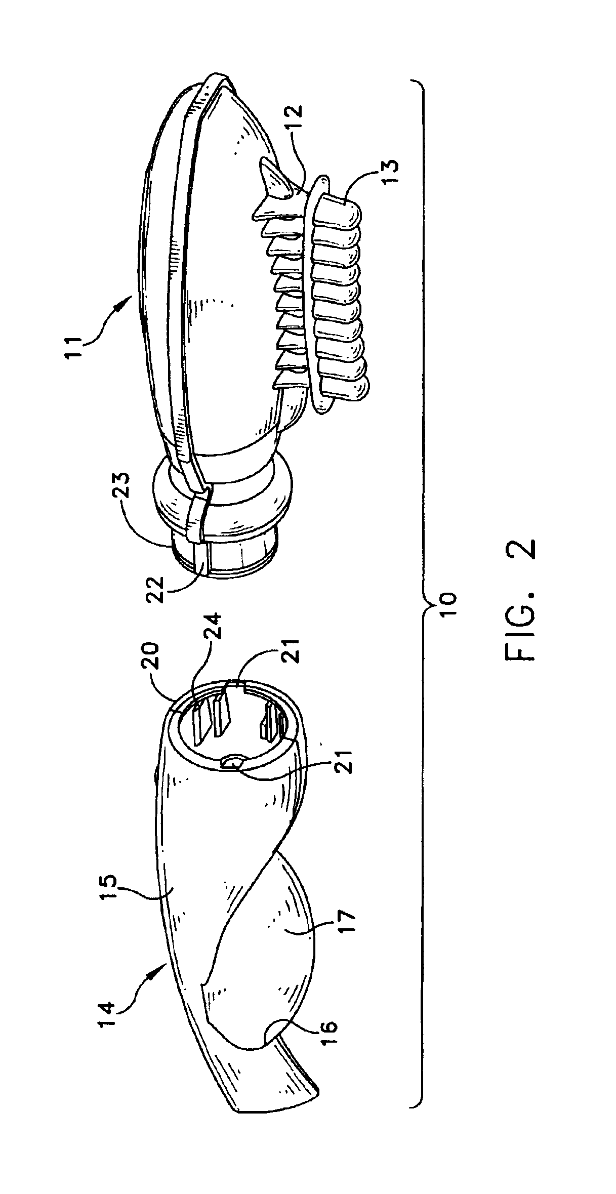 Hair treating device