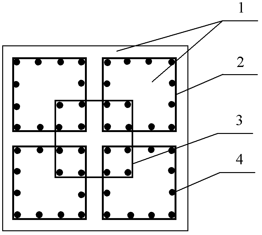 High-seismic-resistance light high-intensity reinforced column