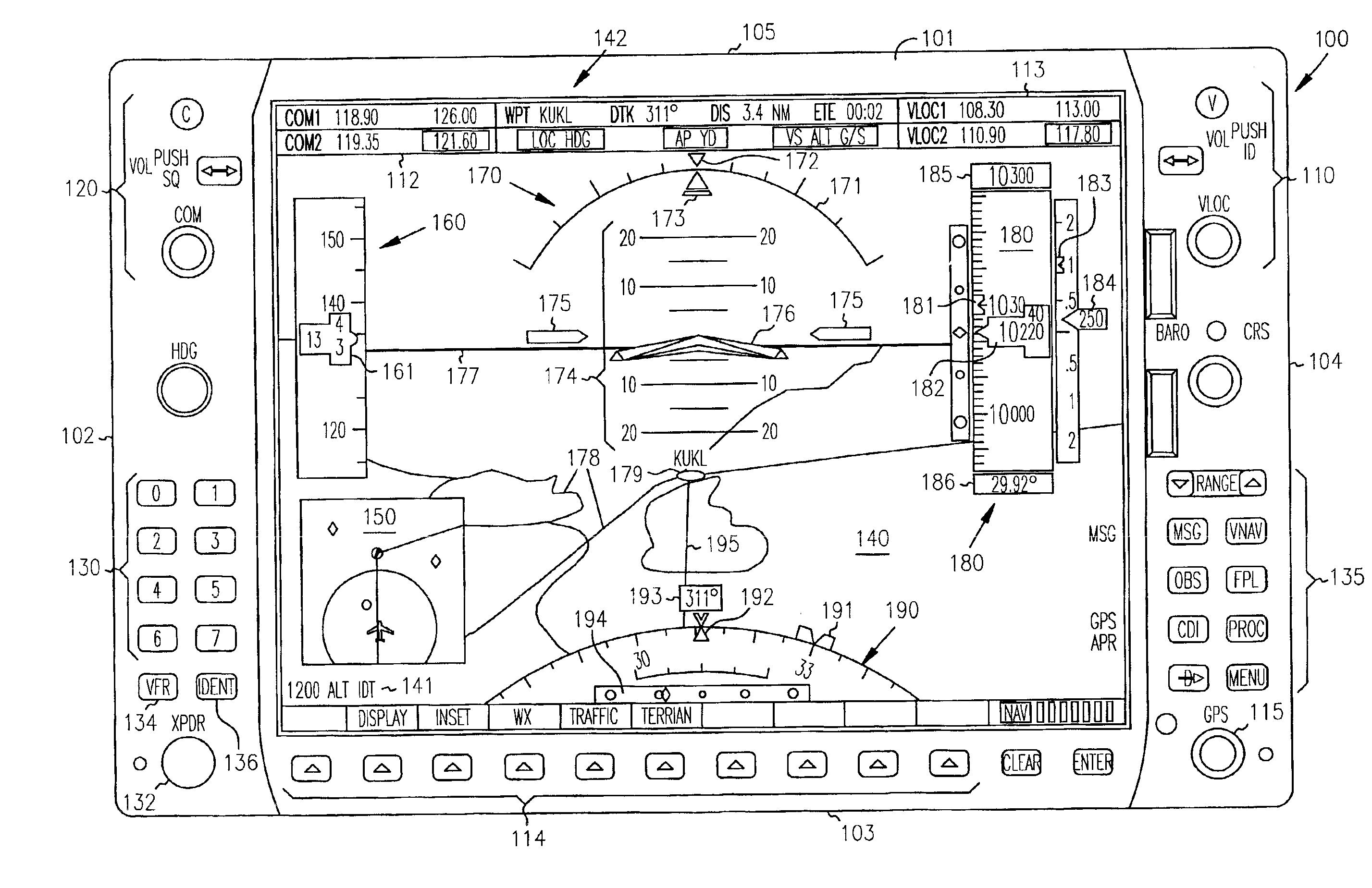 Cockpit instrument panel systems and methods with variable perspective flight display