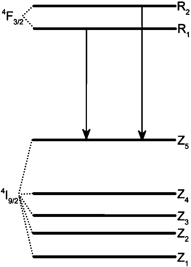 Fluorescent material, preparation method thereof and method for measuring temperature