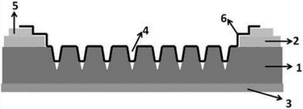 Manufacture method of Schottky photovoltaic cell based on graphene and silicon reverse pyramid array