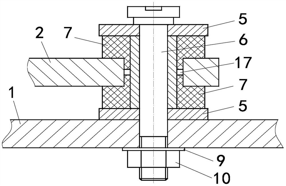 Damping device for inertial navigation system under mine