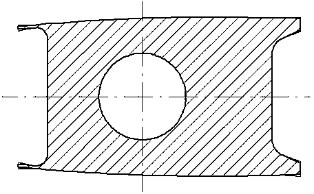 Process design method of upper casting for large ship