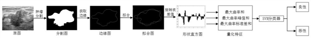 Ultrasonic Breast Tumor Morphological Quantification Feature Extraction Method Based on Shape Histogram