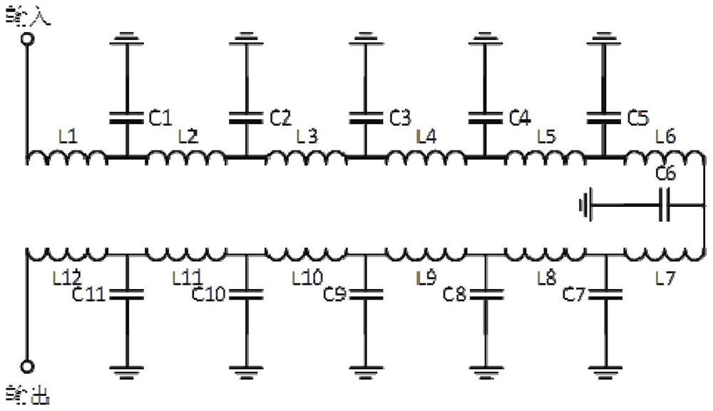 Quasi-lumped element extremely wideband bandpass filter and its preparation method and application