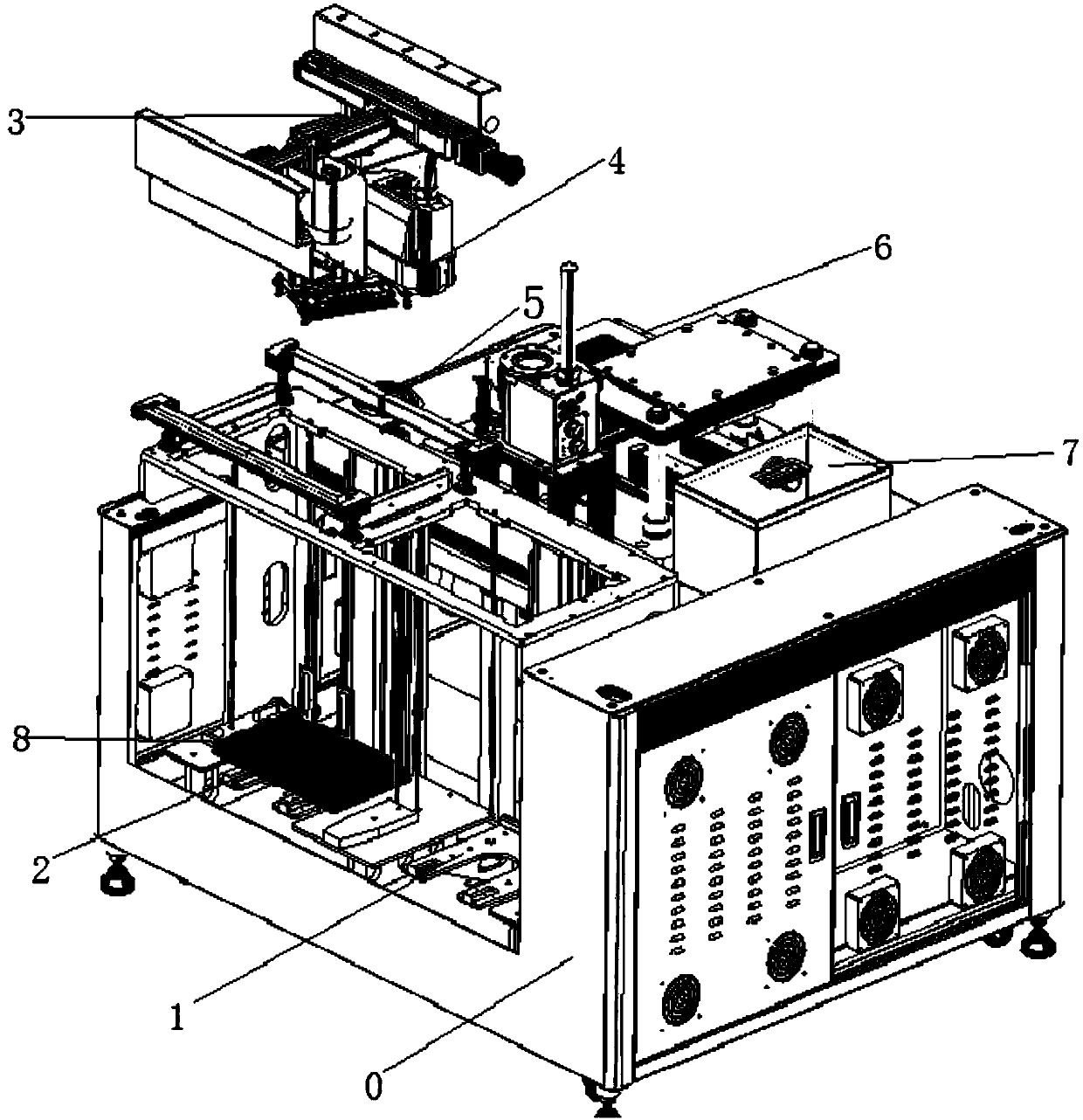 Battery PCM jointed board automatic blanking machine