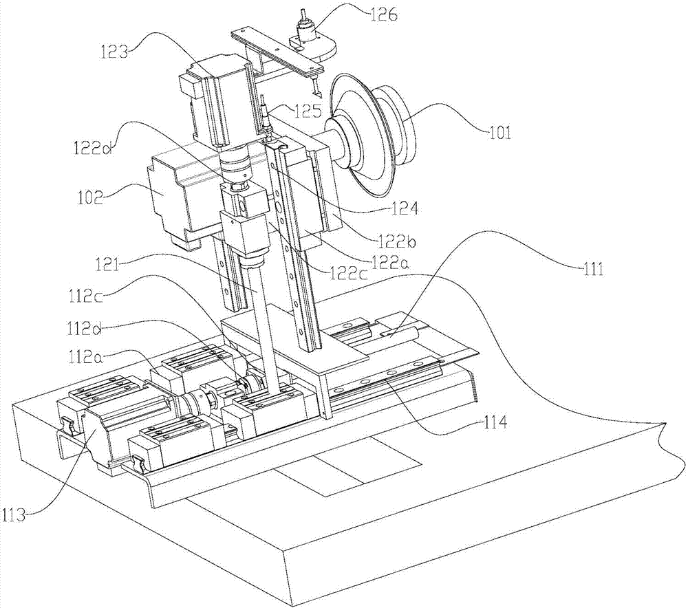 Workbench of numerical control knife grinder and numerical control knife grinder