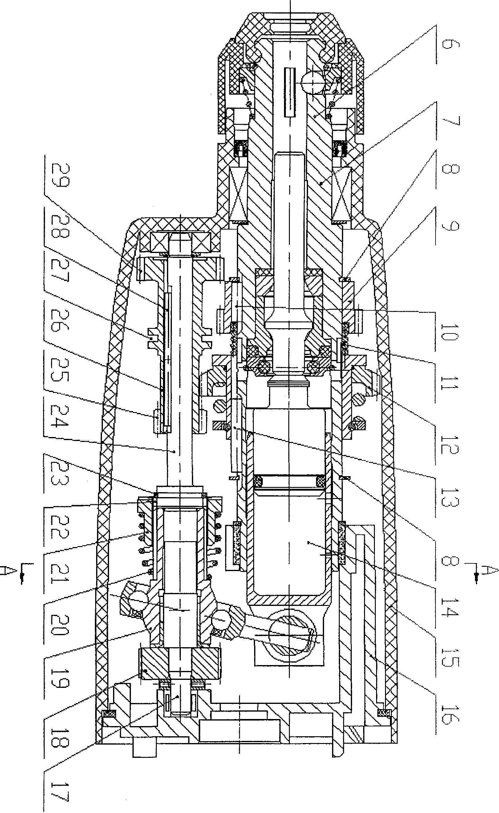 Dual-speed multifunctional electric hammer