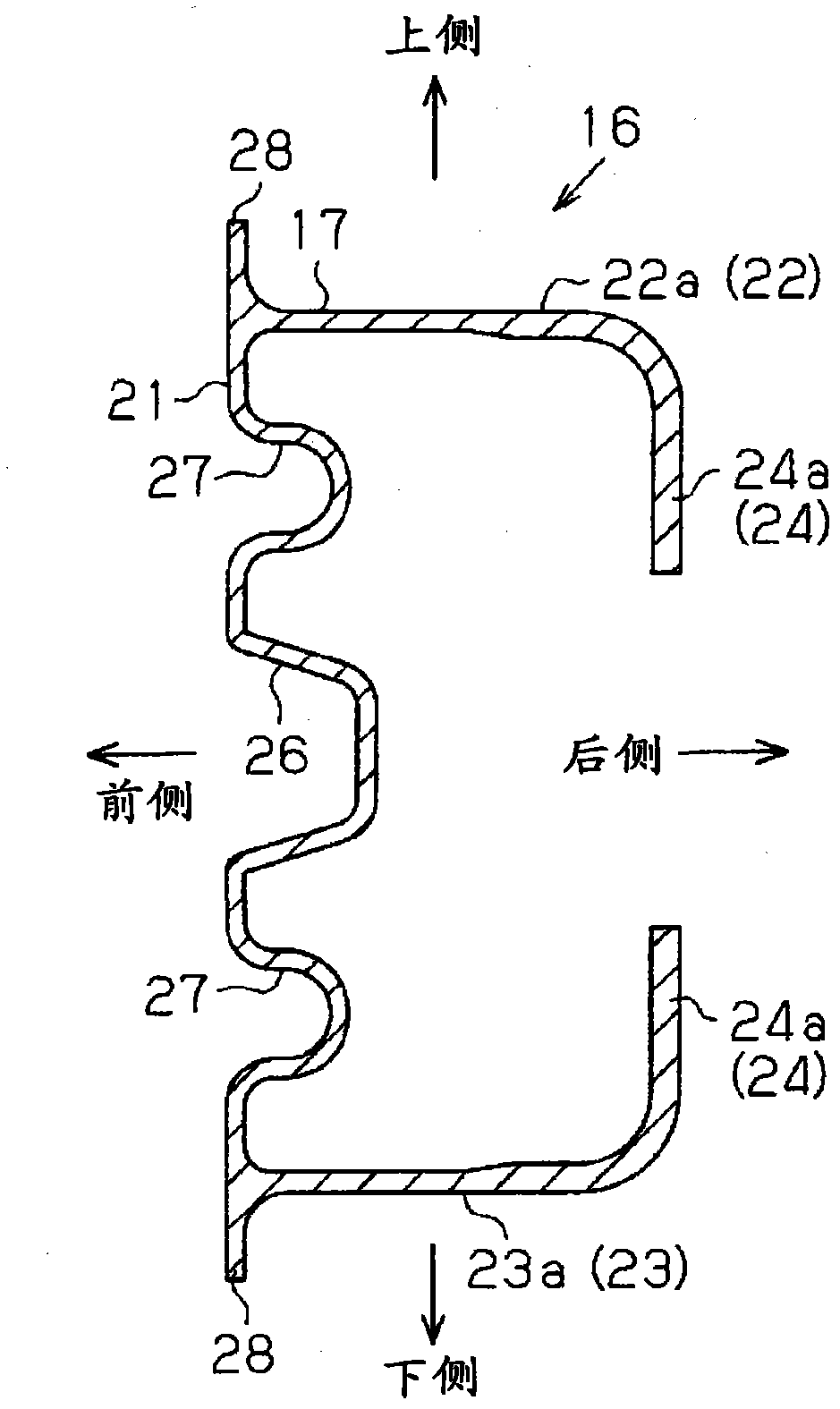 Bumper reinforcement and bumper device for vehicle