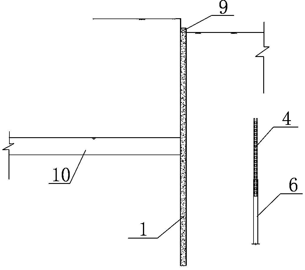 Top-rigid-and-bottom-flexible deep foundation pit supporting system and construction method thereof