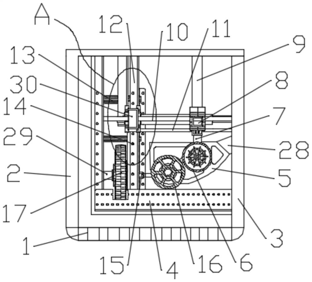 A stripping device for power cables