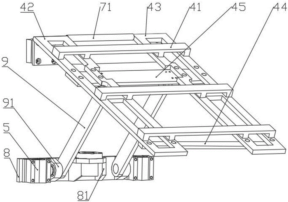 Automatic bobbin lifting and feeding equipment for spinning frame collective doffing bobbins