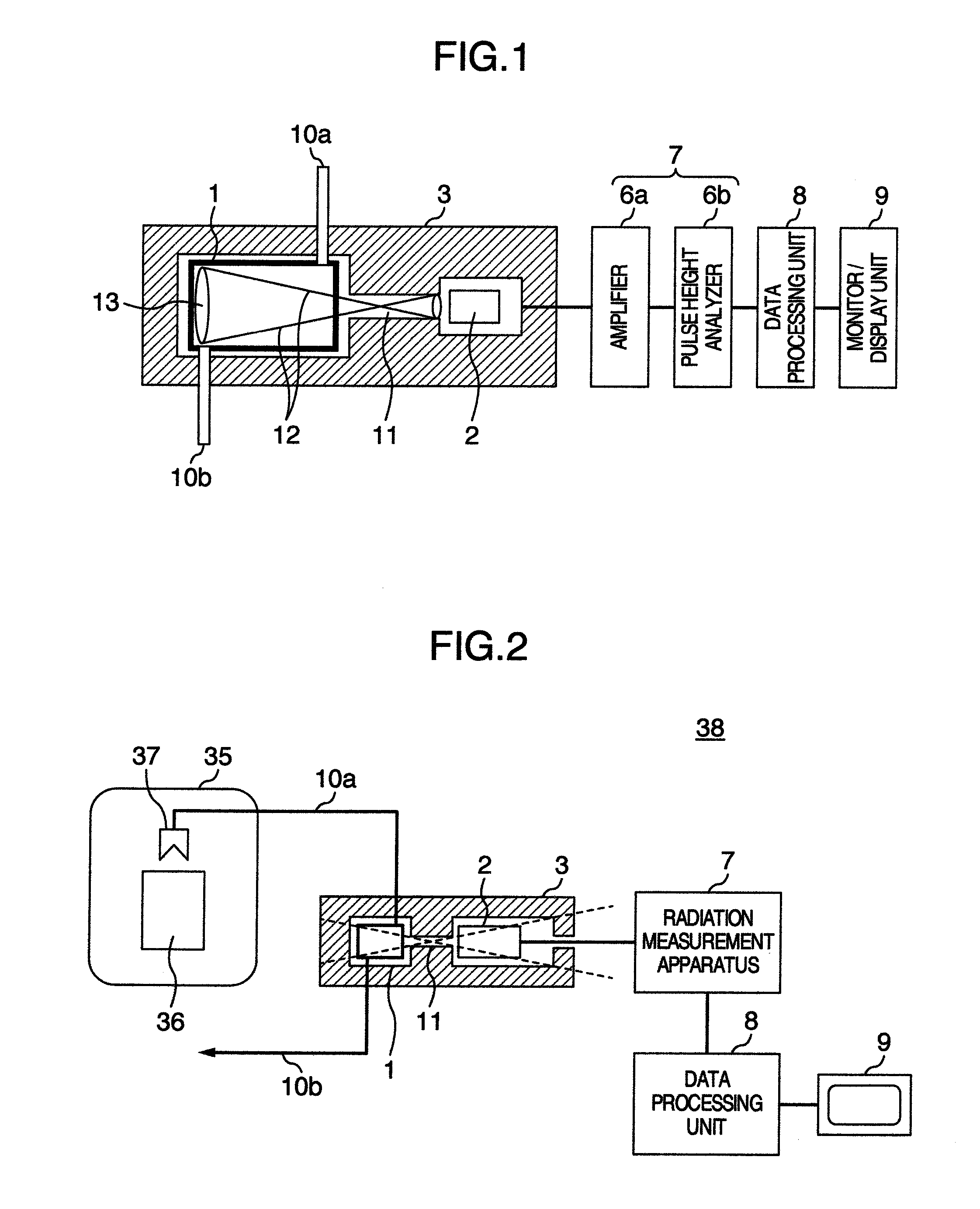 Radioactive gas measurement apparatus and failed fuel inspection apparatus