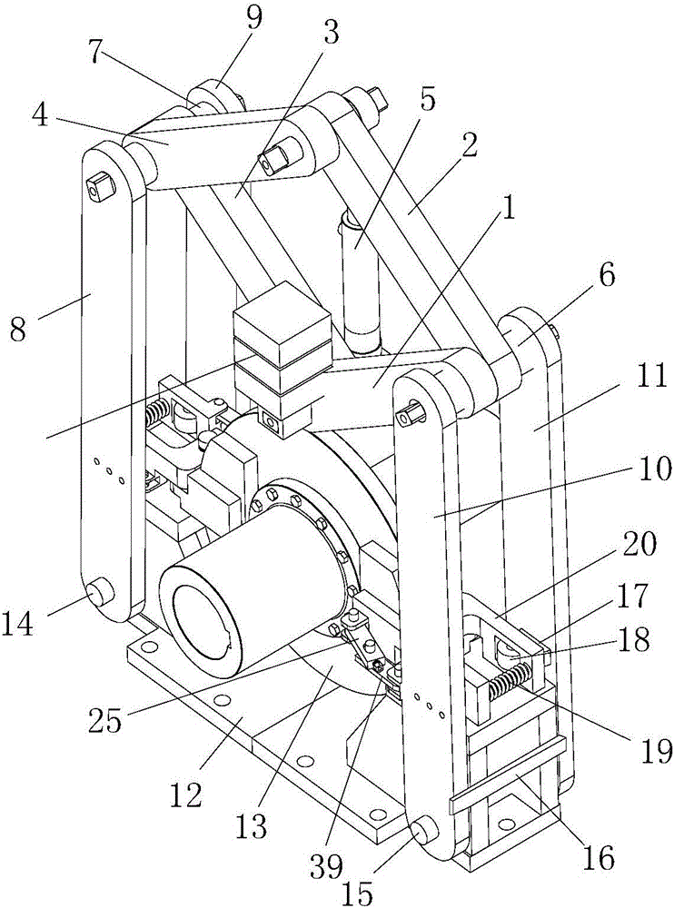 Gravity driven caliper disc brake