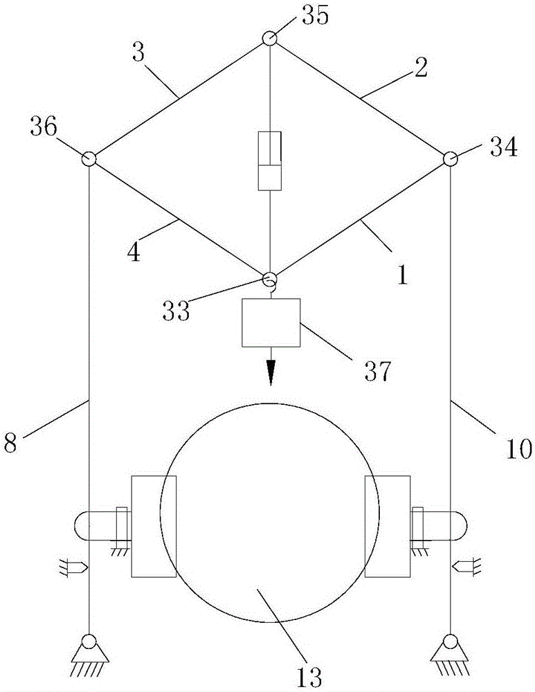 Gravity driven caliper disc brake