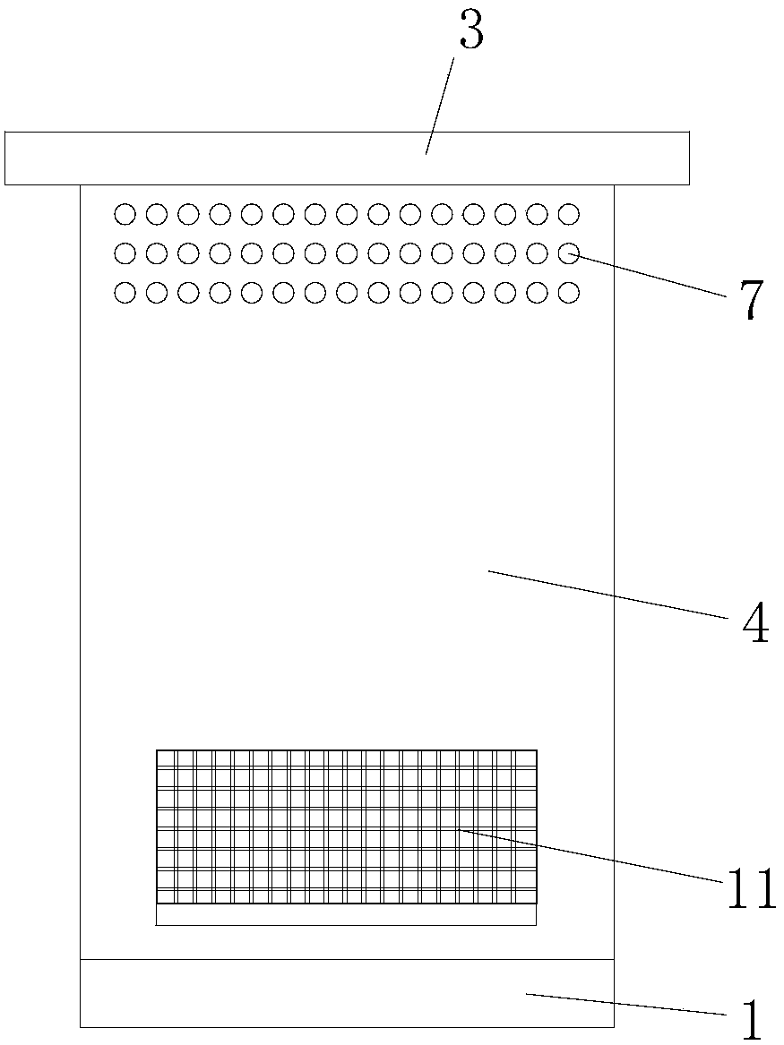 Convection heat-radiating power distribution cabinet