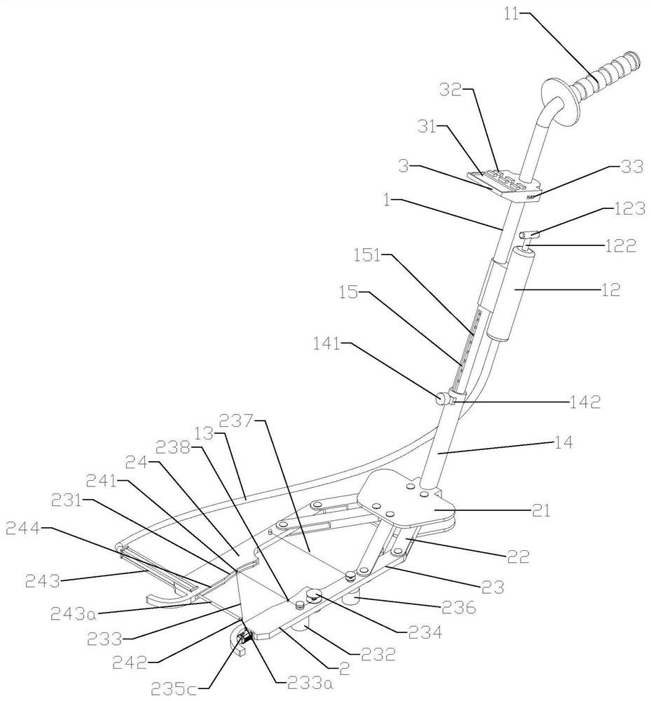 Forest size measuring instrument