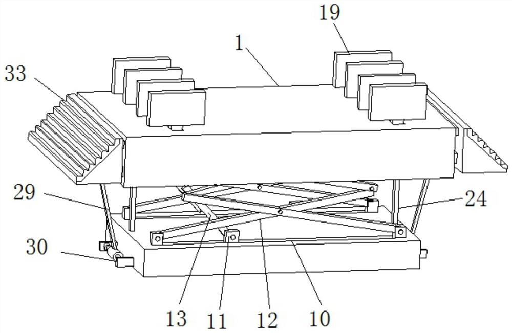 Lifting platform for automobile maintenance and using method thereof