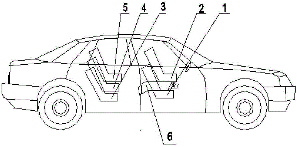 In-car detained passenger state identification and dangerous state control system