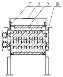 Conveying roller way control device for producing corrugated paper through rolling temperature control