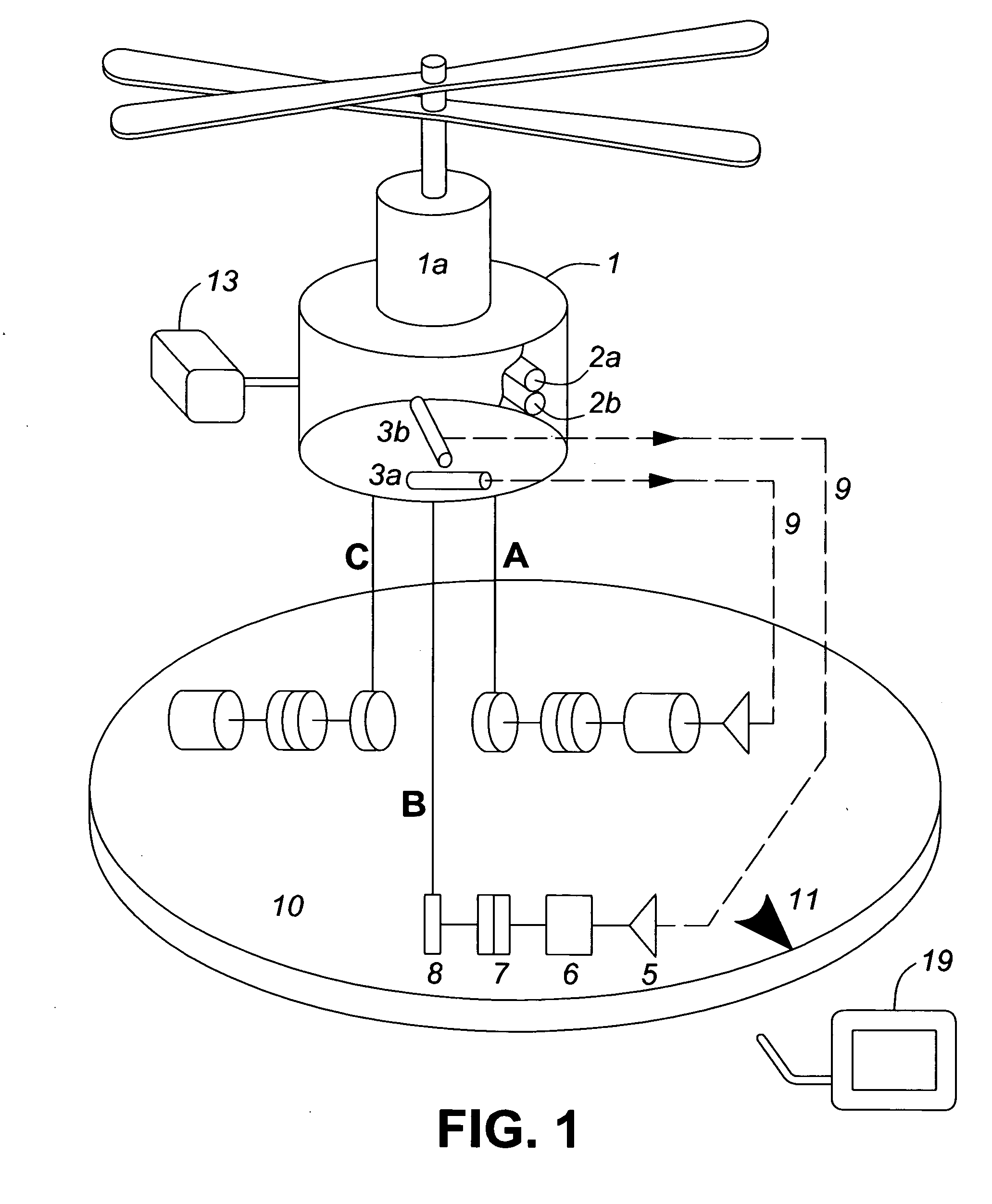 Airborne, tethered, remotely stabilized surveillance platform