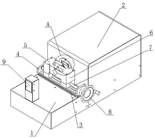 A device for measuring the structural size of a cable sheath