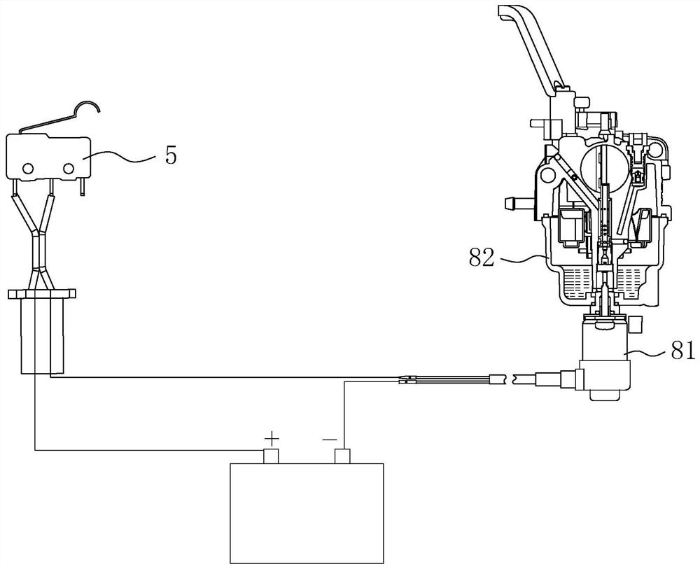 Dual-fuel linkage device of generator