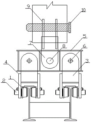 Self-balancing reverse locking wheel structure of suspension basket