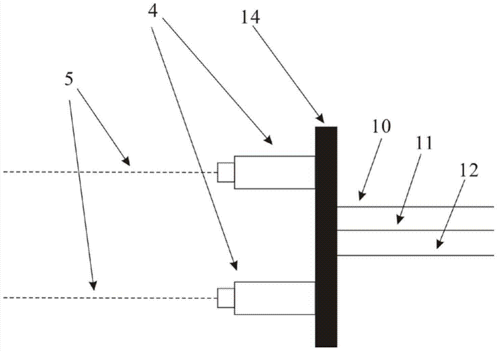 A test device and test method for impact dynamics characteristics of an inflatable flexible structure