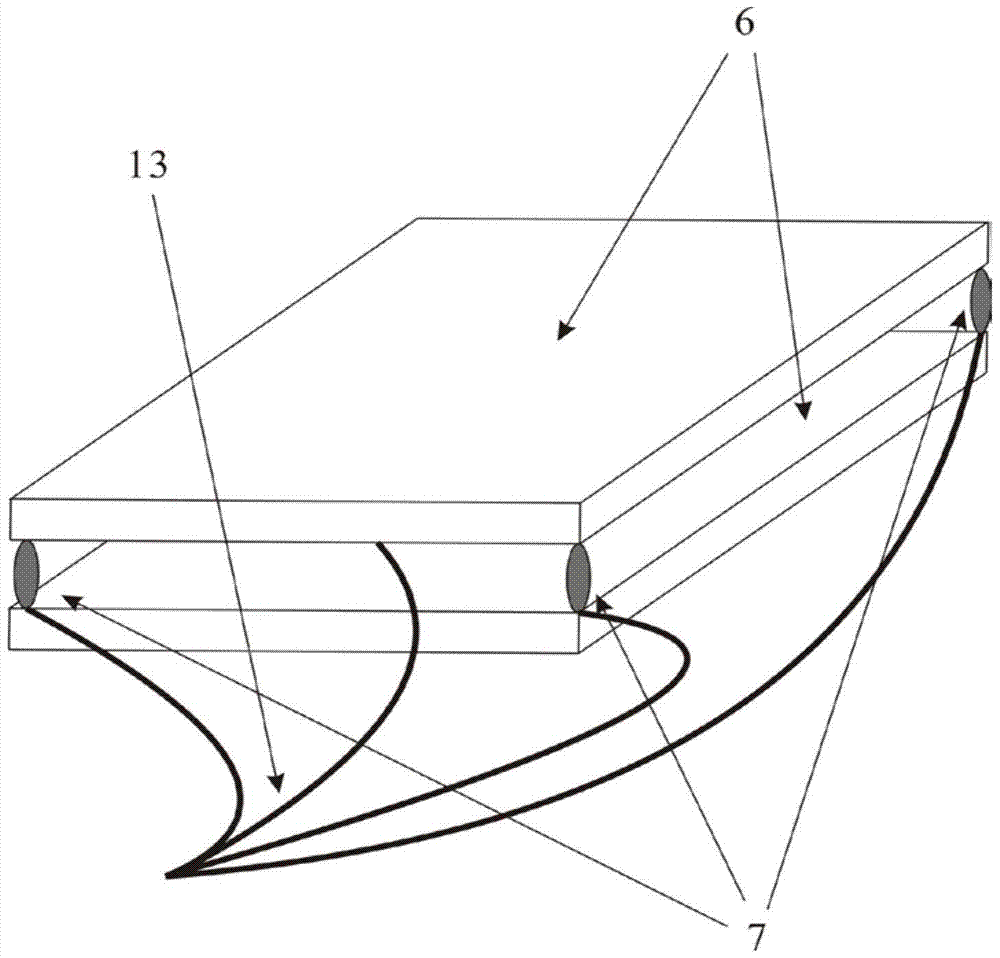 A test device and test method for impact dynamics characteristics of an inflatable flexible structure