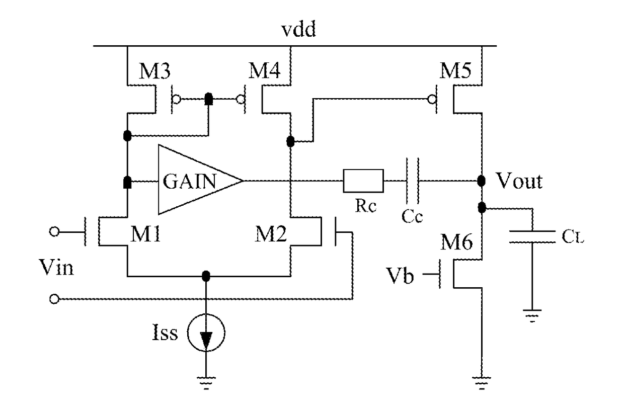 Frequency-compensated transconductance amplifier